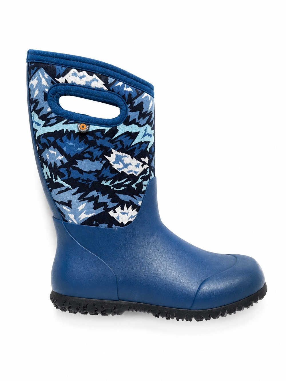 BOGS York Waterproof Insulated Winter Snow Boots Blue Mountain Print Kids Size 5